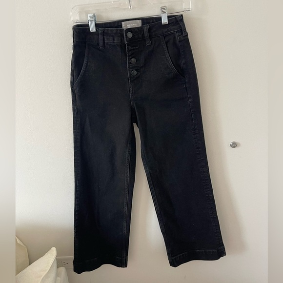 Everlane Black Wide Leg Jean - Picture 1 of 5